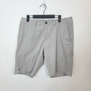 Linksoul Boardwalker Grey Performance Golf Shorts Men 34 Repreve Stretch Outdoor